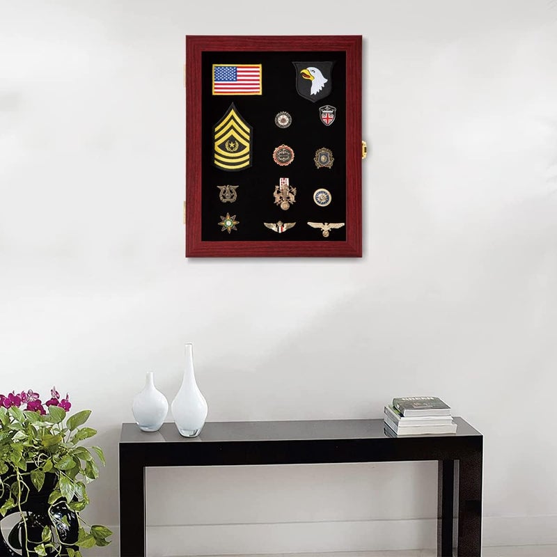 VERANI 11x14 Pin Display Case Pin Collection Display Box Military Medal Display Frame with Uv Protection Acrylic Door for Beach Tags Jewelry Insignia Ribbons Patches Insignia Ribbons Sport Pins - Image 5